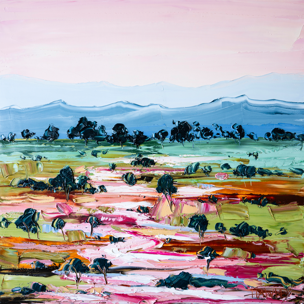 wall-art-print-canvas-poster-framed-Magenta River, Style A , By Angela Hawkey-1