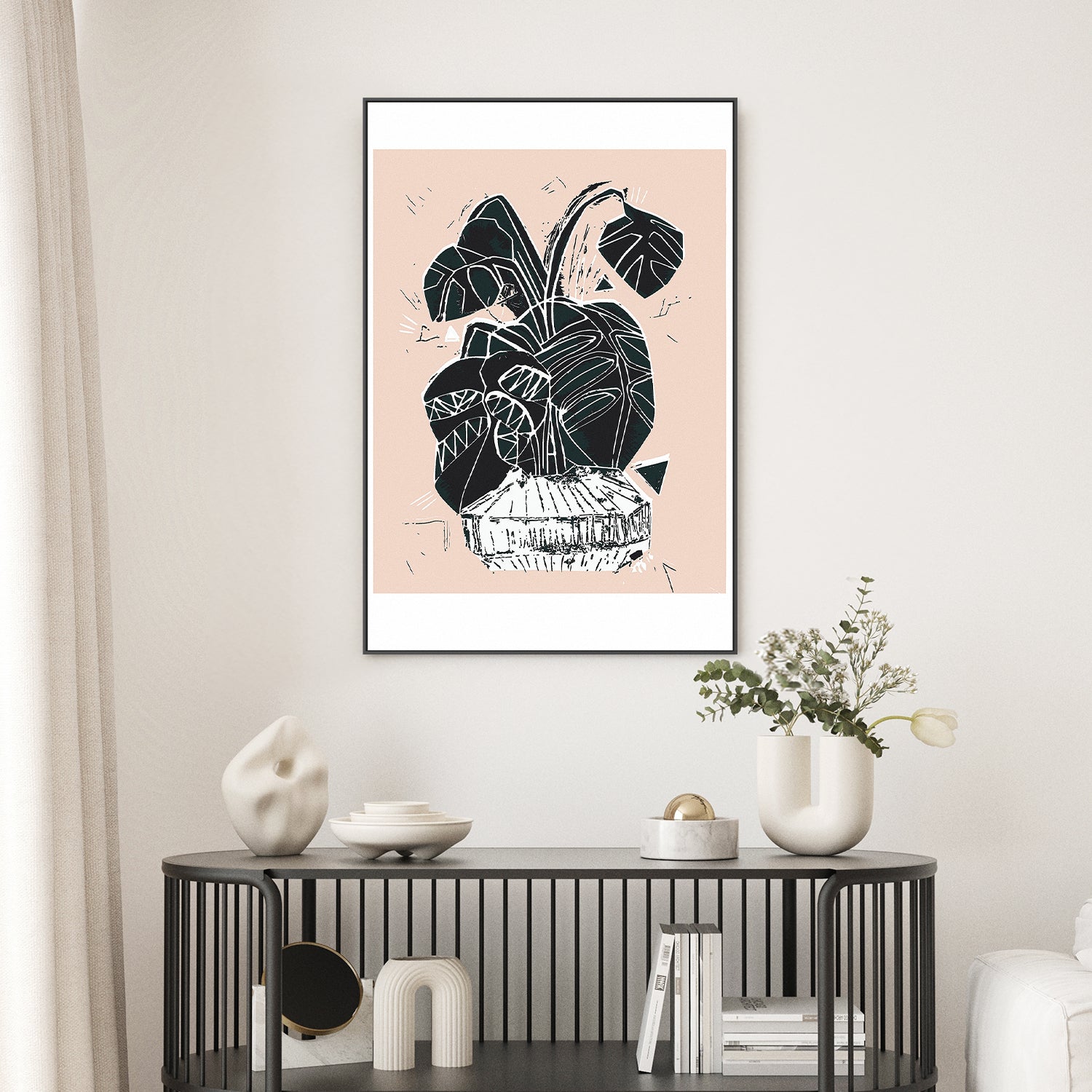 wall-art-print-canvas-poster-framed-Magical Monstera-8