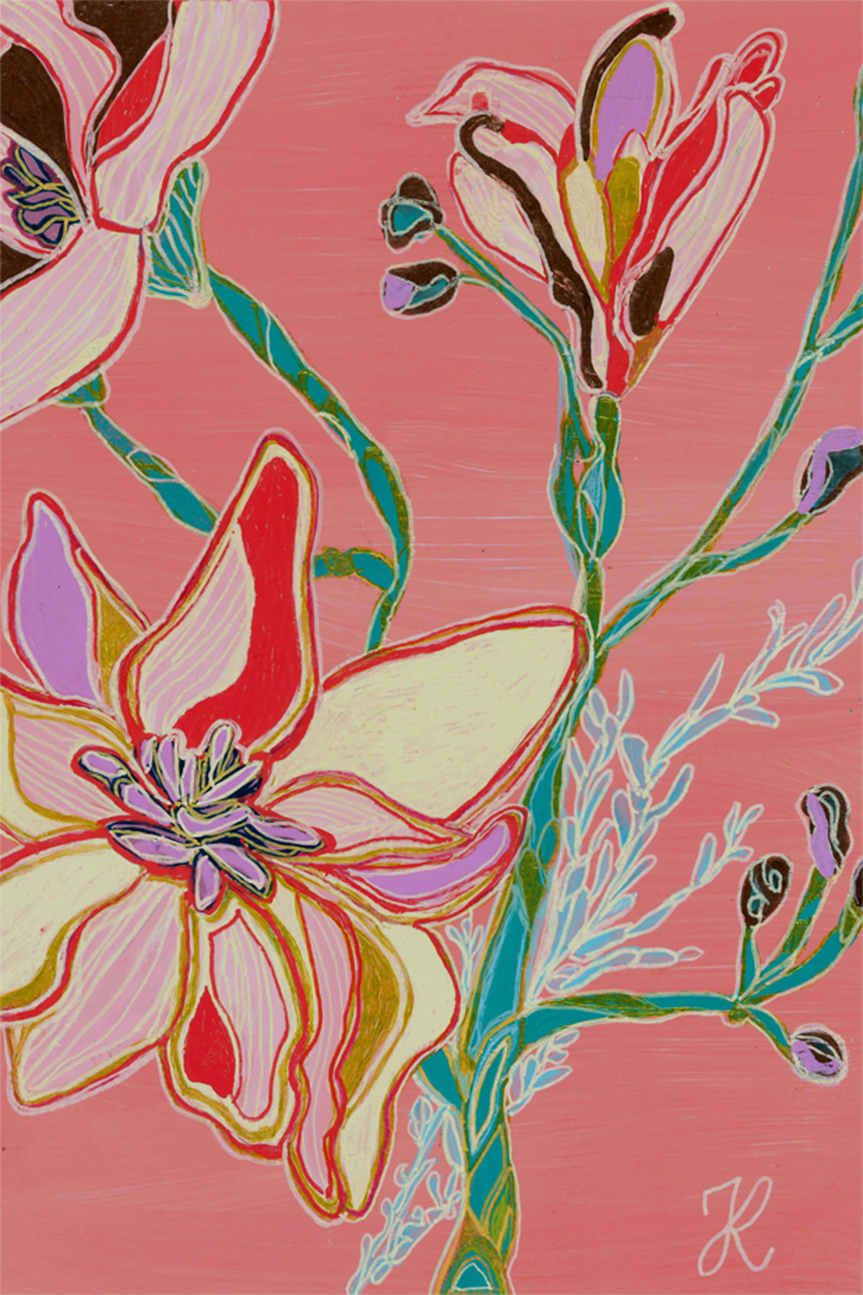wall-art-print-canvas-poster-framed-Magnolia Flowers , By Tracy Robinson-1