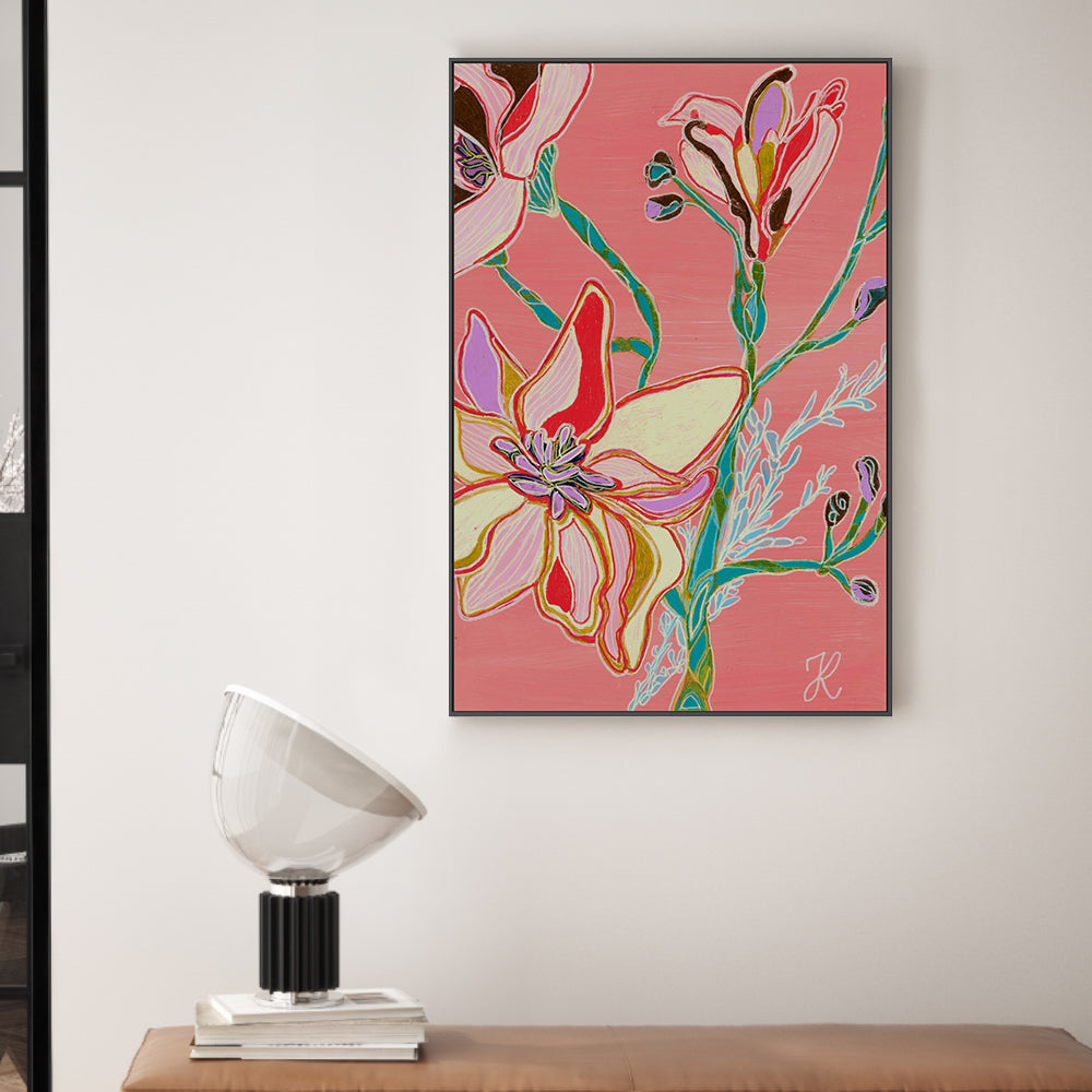 wall-art-print-canvas-poster-framed-Magnolia Flowers , By Tracy Robinson-2