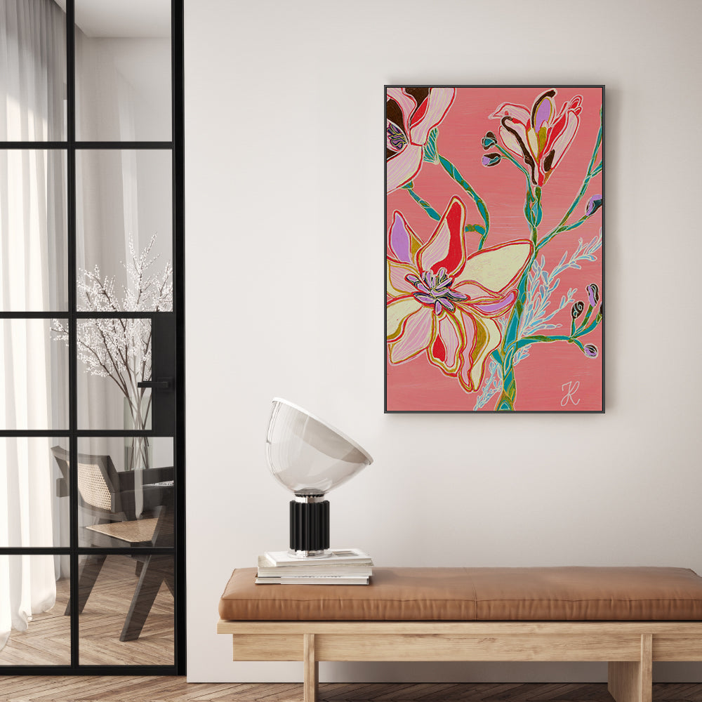 wall-art-print-canvas-poster-framed-Magnolia Flowers , By Tracy Robinson-7