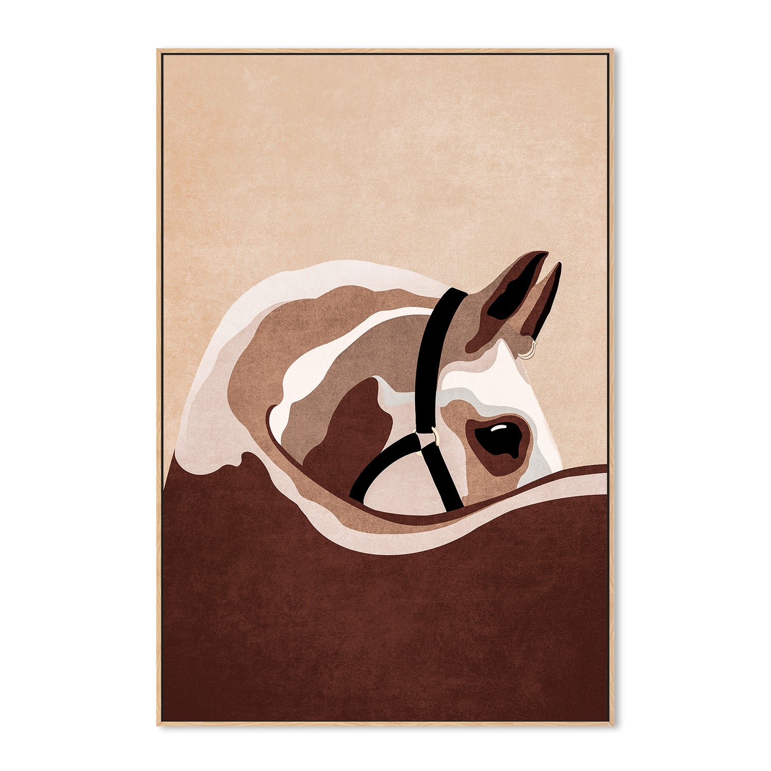 wall-art-print-canvas-poster-framed-Majestic Equine Gaze-4