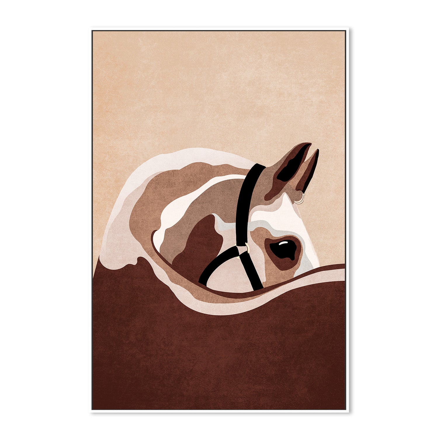 wall-art-print-canvas-poster-framed-Majestic Equine Gaze-5