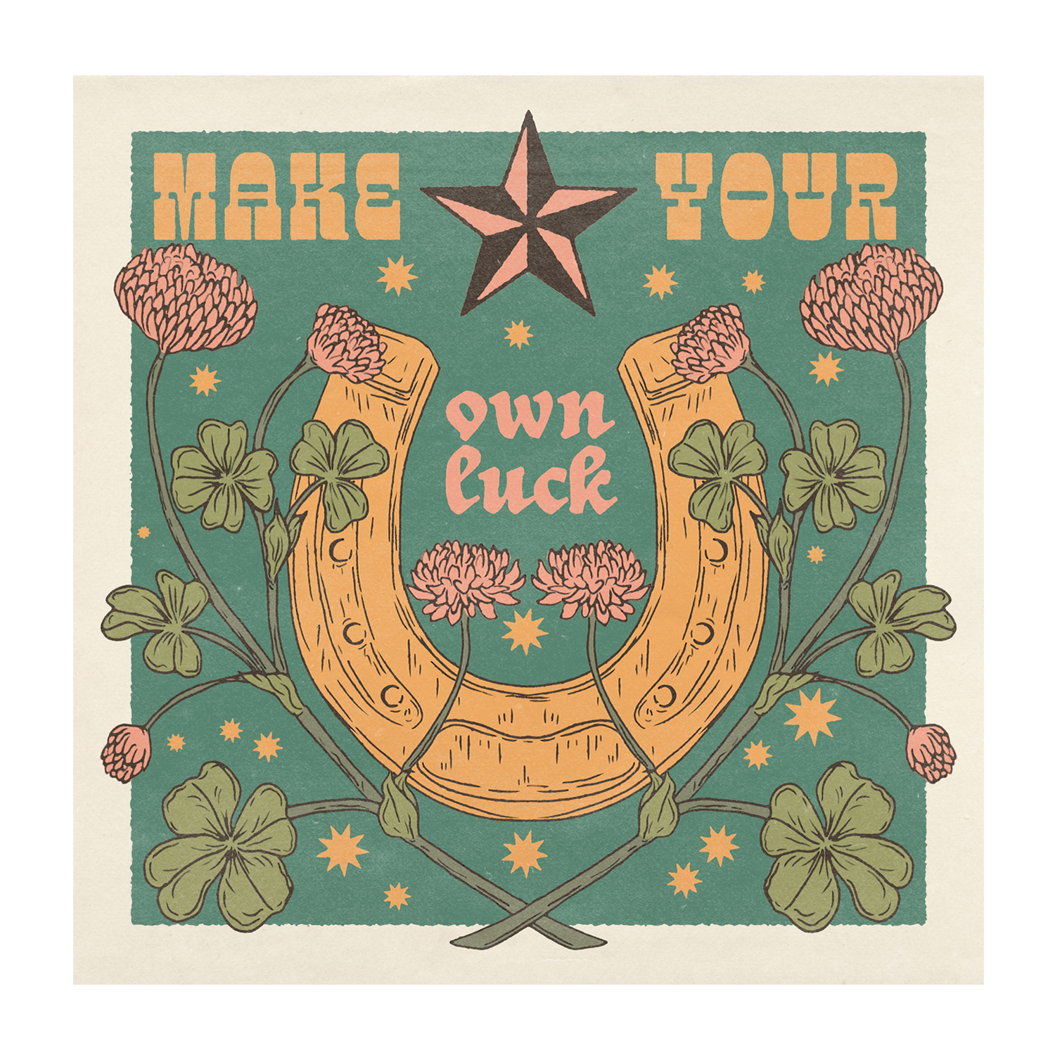 wall-art-print-canvas-poster-framed-Make Your Own Luck , By Cai & Jo-1