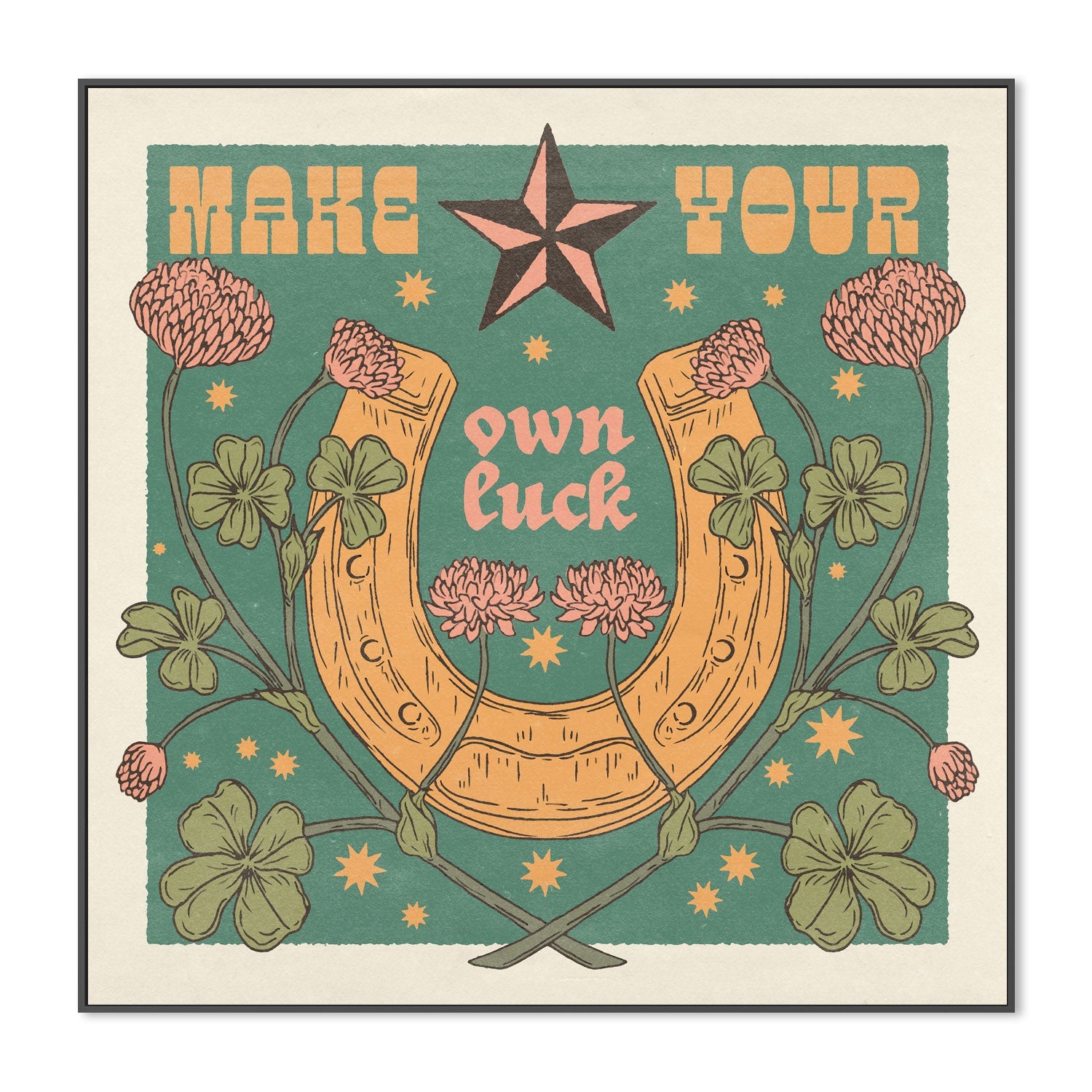 wall-art-print-canvas-poster-framed-Make Your Own Luck , By Cai & Jo-3