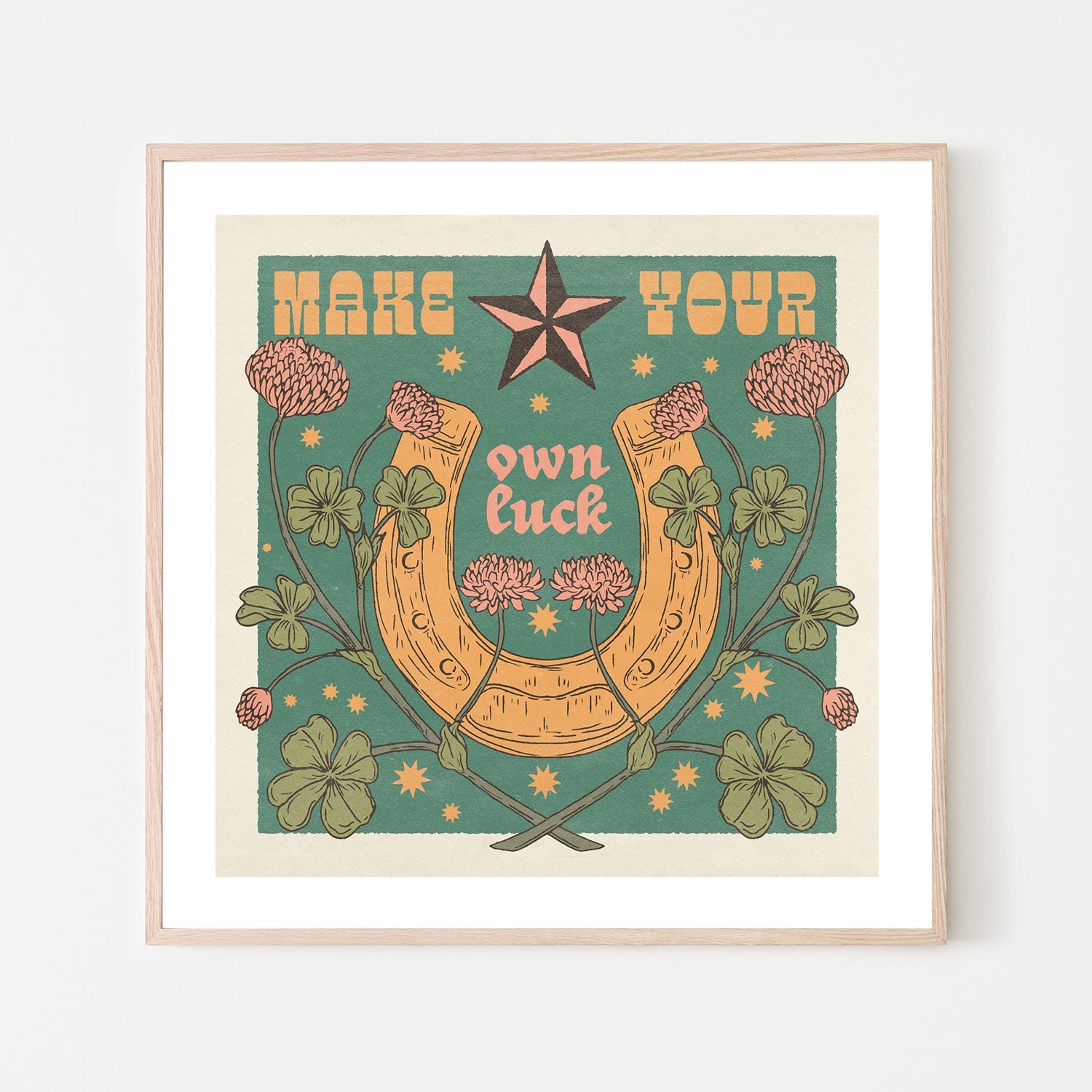 wall-art-print-canvas-poster-framed-Make Your Own Luck , By Cai & Jo-6