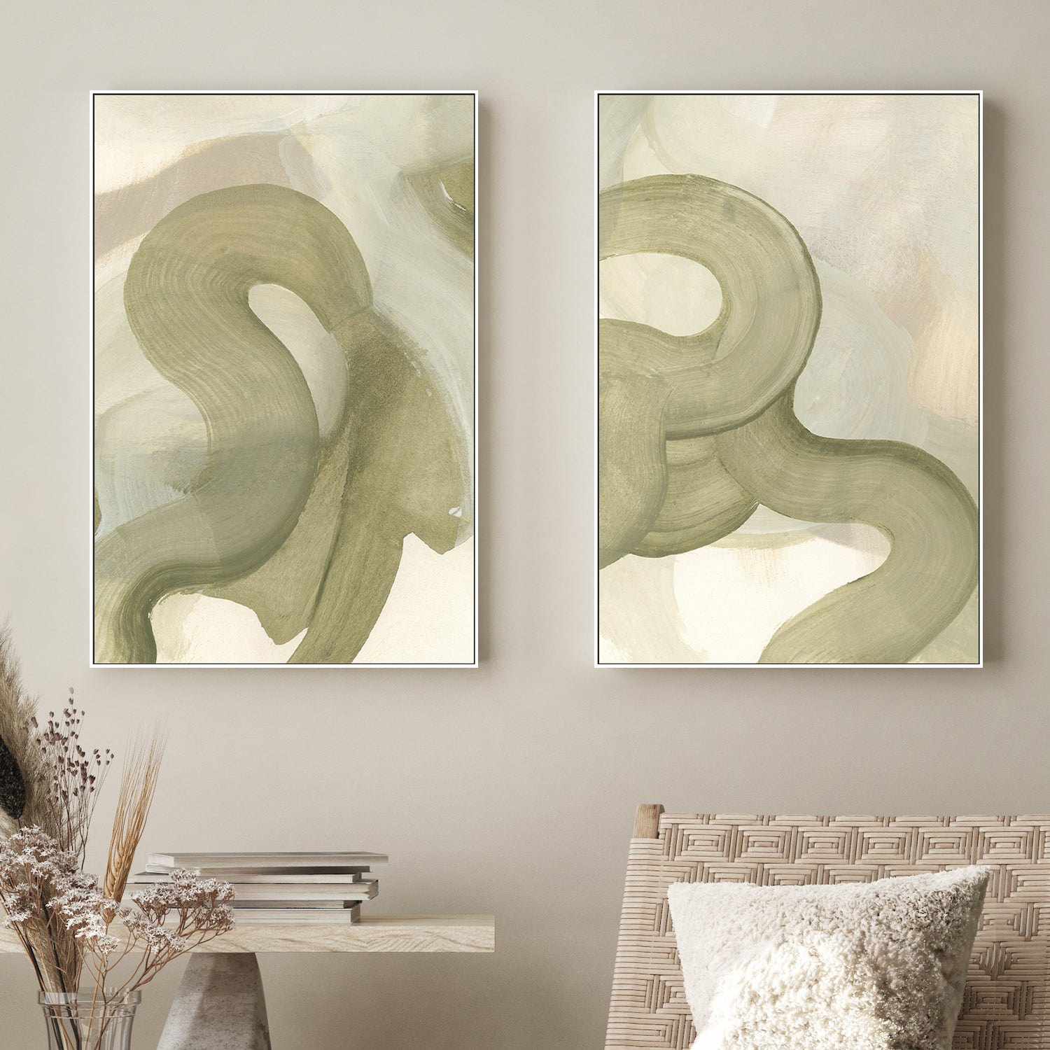 wall-art-print-canvas-poster-framed-Manor, Set of 2-2