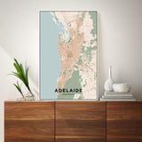 wall-art-print-canvas-poster-framed-Map Of Adelaide, Coloured-by-Gioia Wall Art-Gioia Wall Art