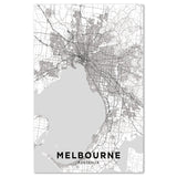 wall-art-print-canvas-poster-framed-Map Of Melbourne, Black And White-by-Gioia Wall Art-Gioia Wall Art