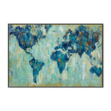 wall-art-print-canvas-poster-framed-Map of the World-by-Silvia Vassileva-Gioia Wall Art