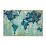 wall-art-print-canvas-poster-framed-Map of the World-by-Silvia Vassileva-Gioia Wall Art