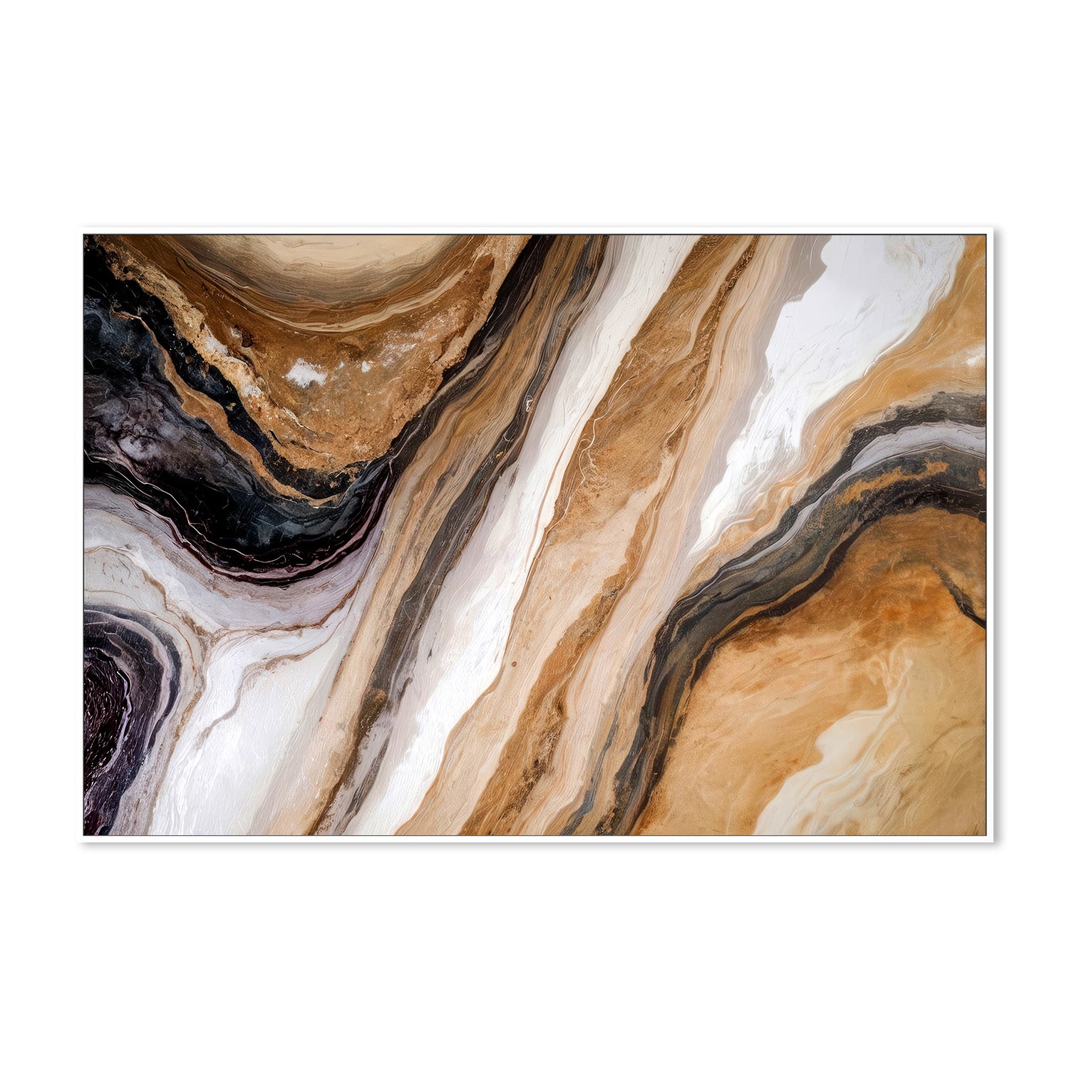 wall-art-print-canvas-poster-framed-Marble In Warm Neutrals , By Alpenglow Workshop-5