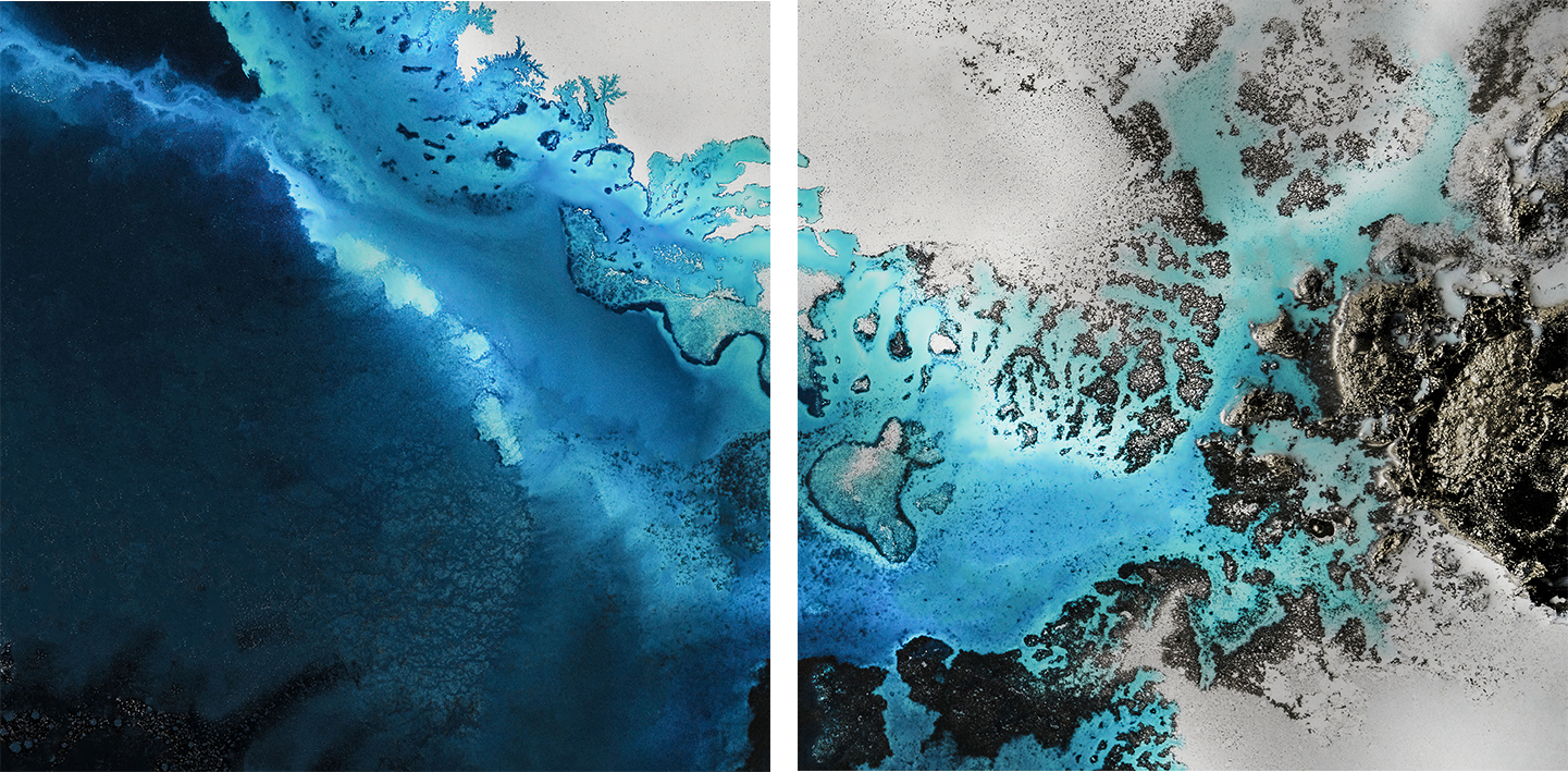 wall-art-print-canvas-poster-framed-Maritime Majesty Square, Style A & B, Set Of 2 , By Petra Meikle-1