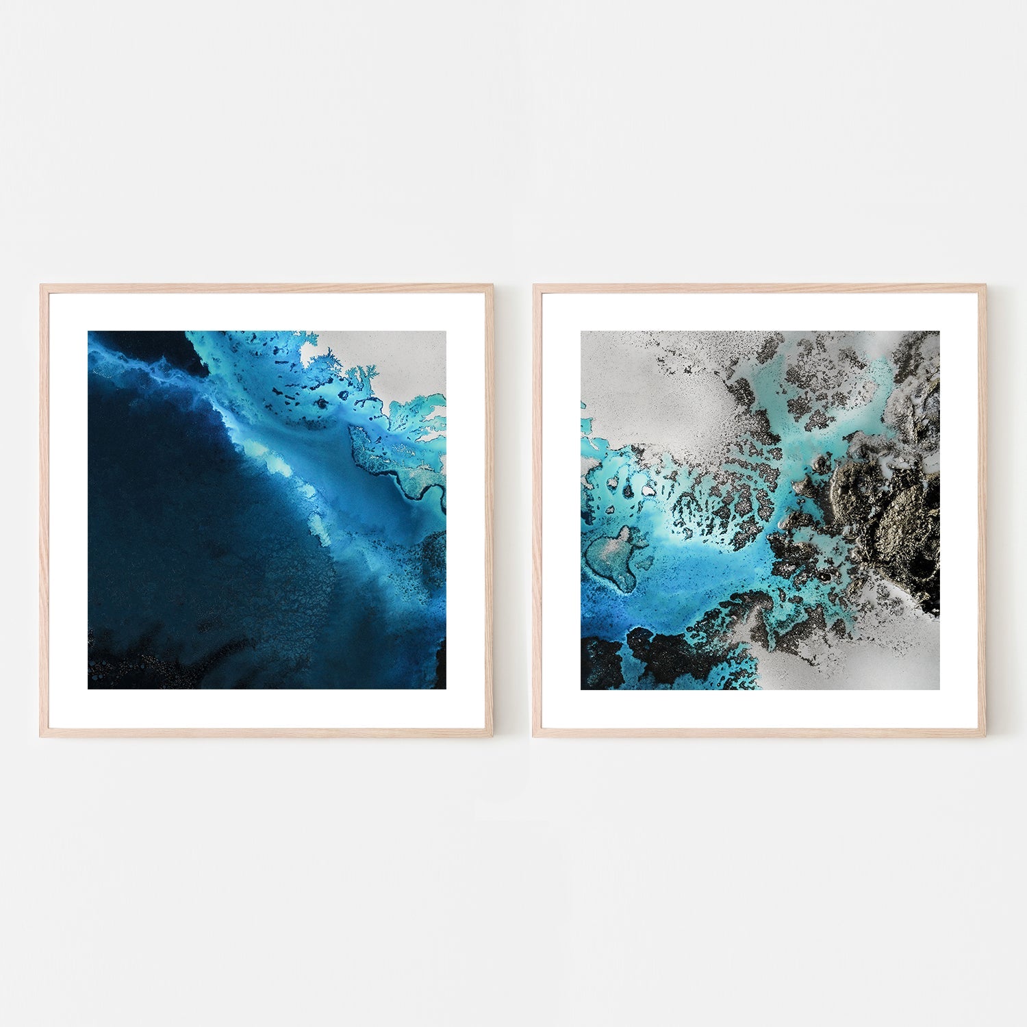 wall-art-print-canvas-poster-framed-Maritime Majesty Square, Style A & B, Set Of 2 , By Petra Meikle-6