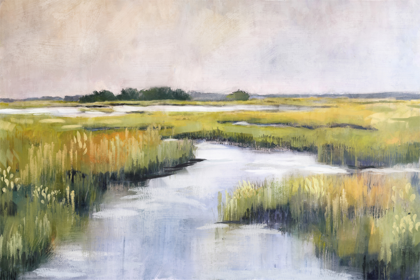wall-art-print-canvas-poster-framed-Marshlands, Style A , By Nina Blue-1