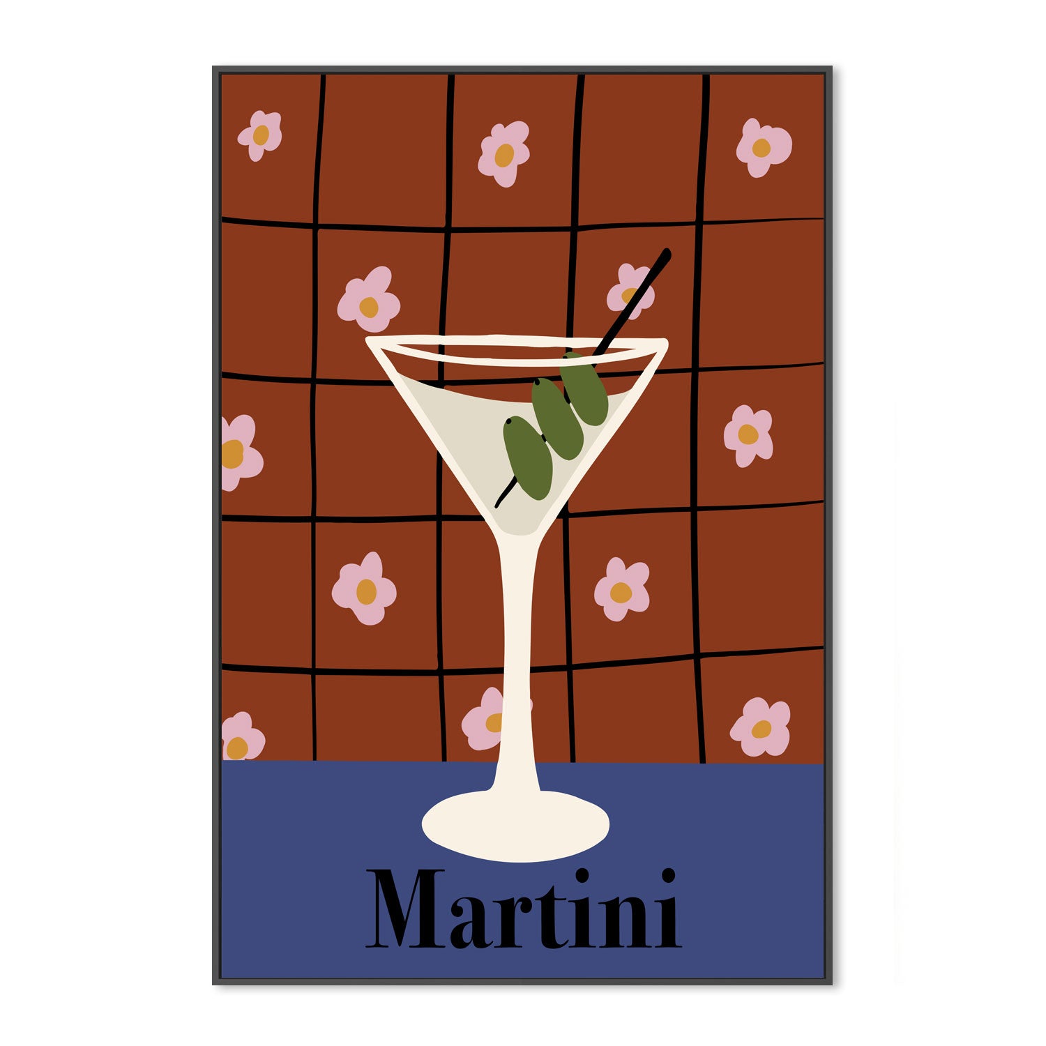 Martini , By Miho Art Studio,Wall Art Canvas Print, Poster,Range of