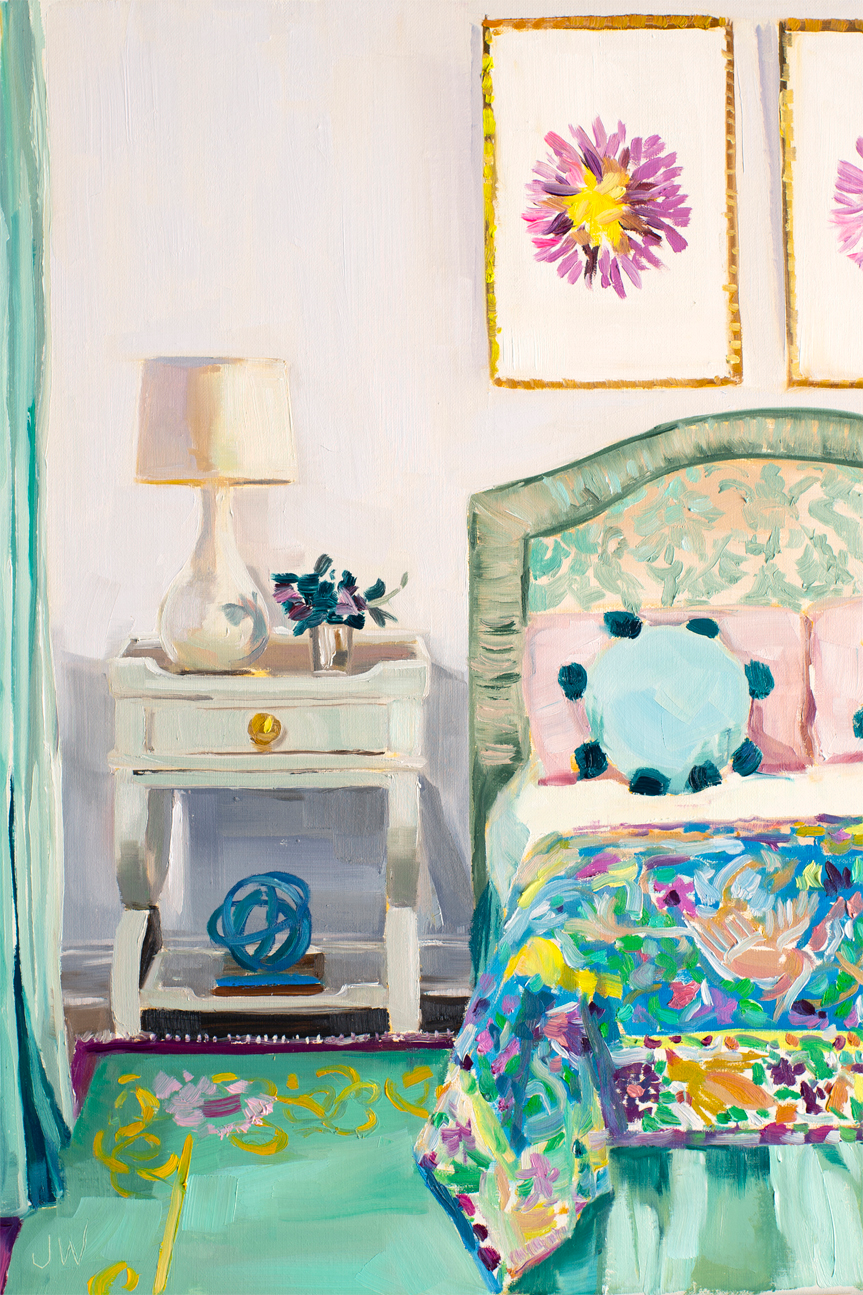 wall-art-print-canvas-poster-framed-Mary Ellen's Bedroom , By Jenny Westenhofer Art-1