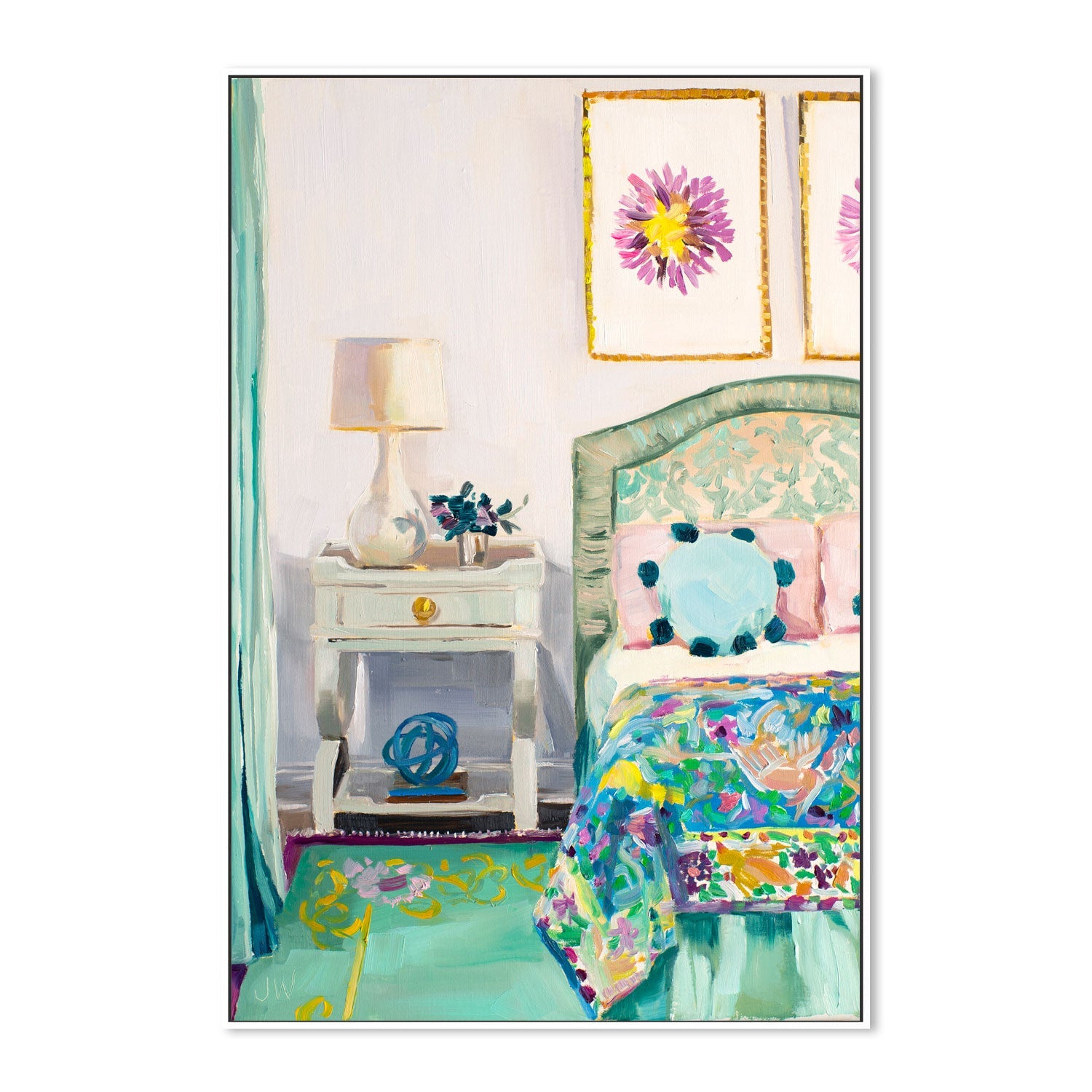 wall-art-print-canvas-poster-framed-Mary Ellen's Bedroom , By Jenny Westenhofer Art-5