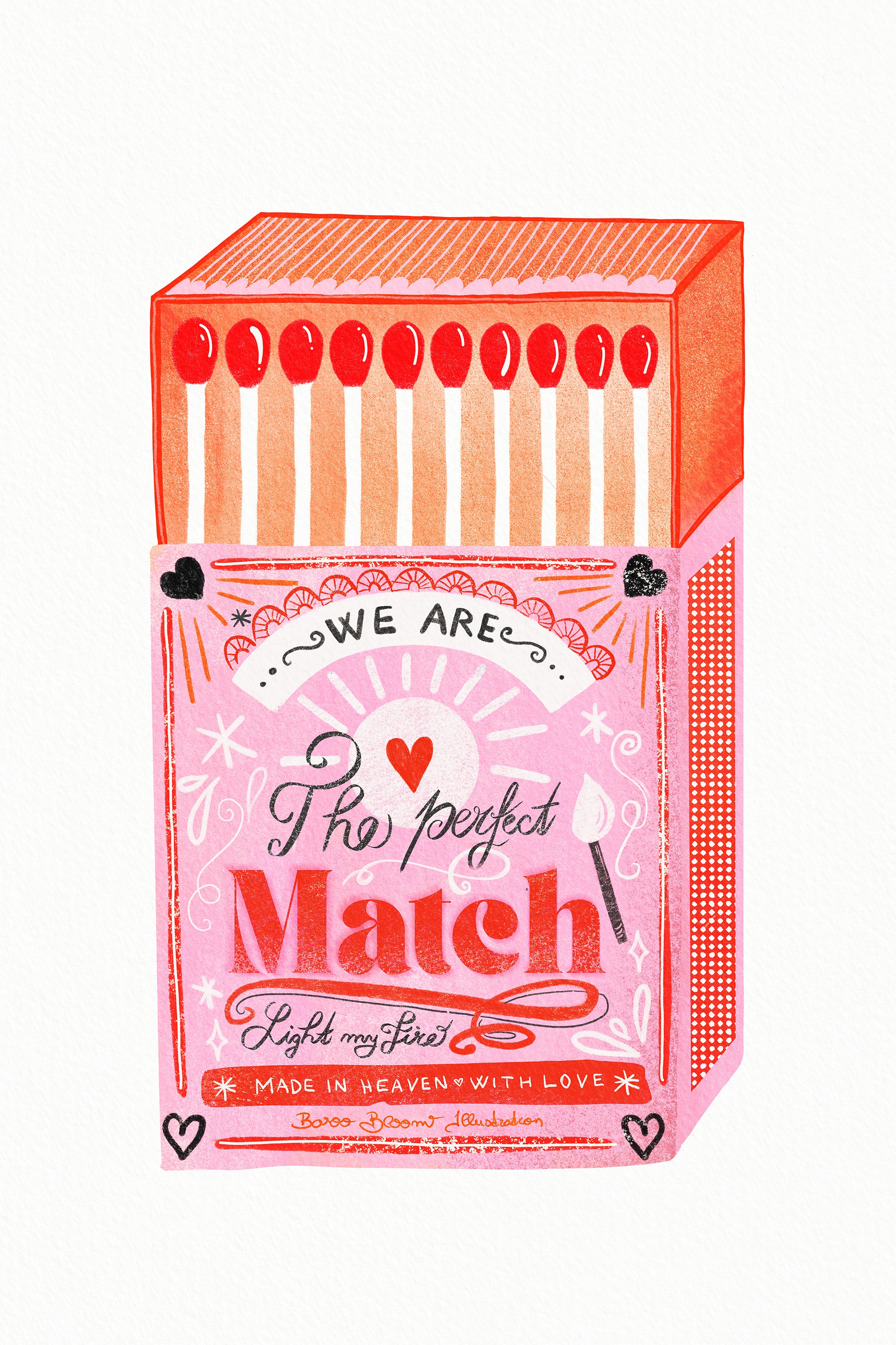 wall-art-print-canvas-poster-framed-Match Box - The Perfect Match, Style A-1