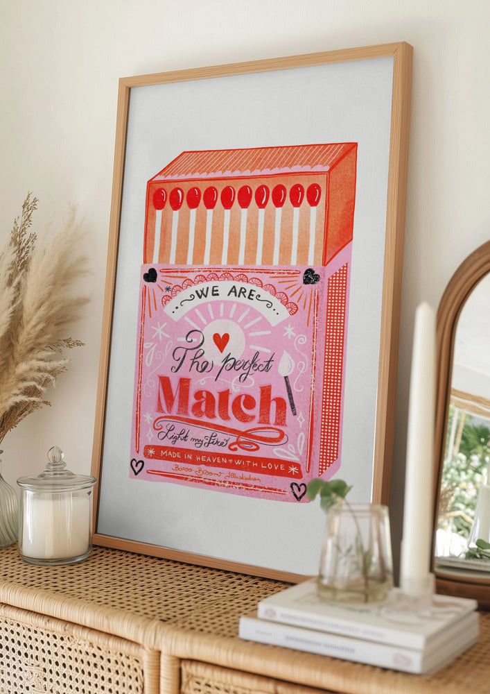 wall-art-print-canvas-poster-framed-Match Box - The Perfect Match, Style A-11