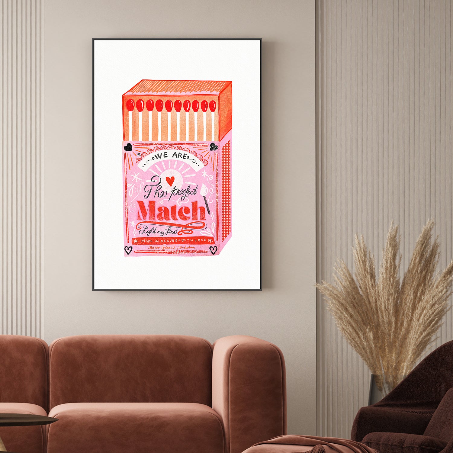 wall-art-print-canvas-poster-framed-Match Box - The Perfect Match, Style A-7