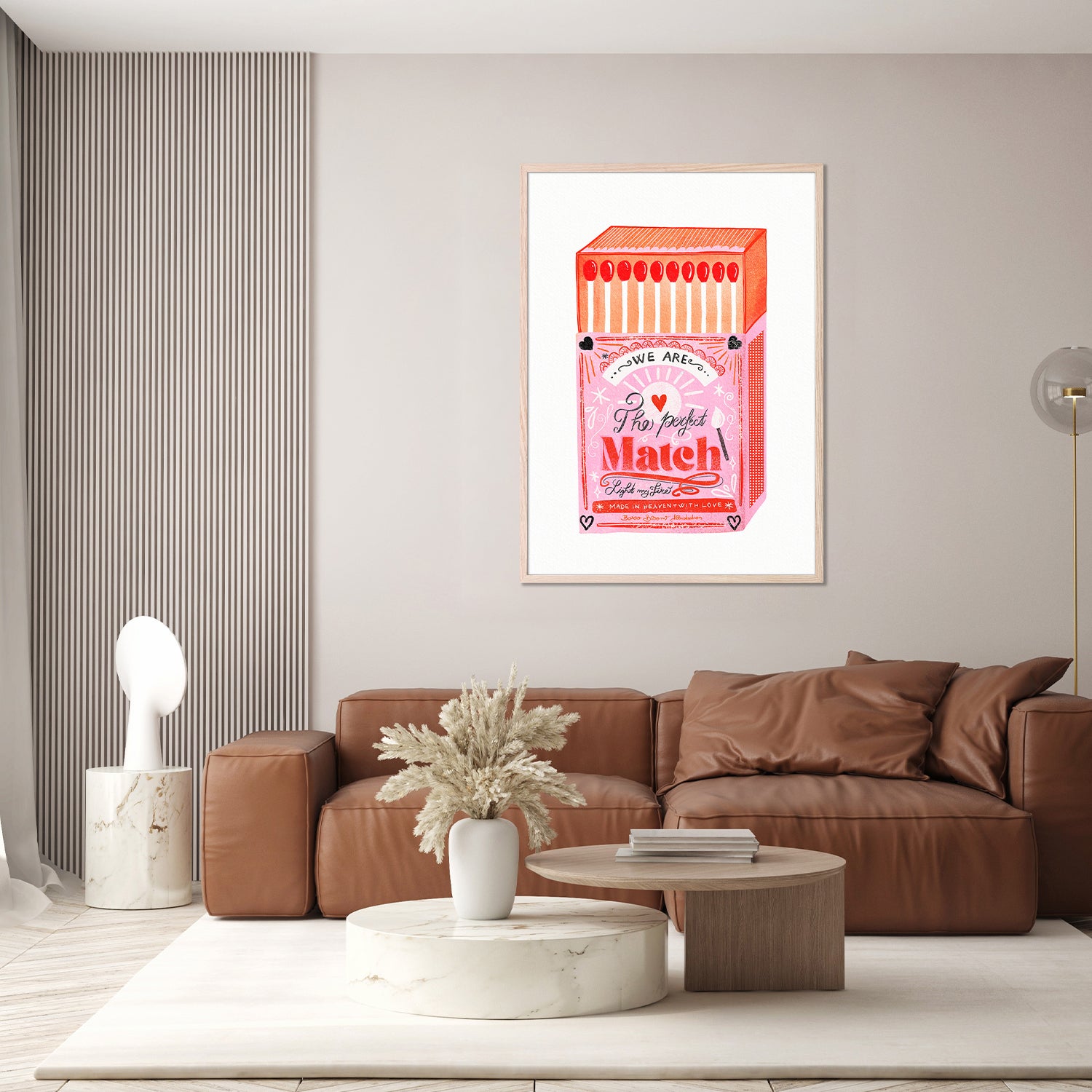 wall-art-print-canvas-poster-framed-Match Box - The Perfect Match, Style A-9