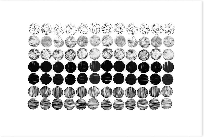 wall-art-print-canvas-poster-framed-Meditation Circles , By Danushka Abeygoda-GIOIA-WALL-ART