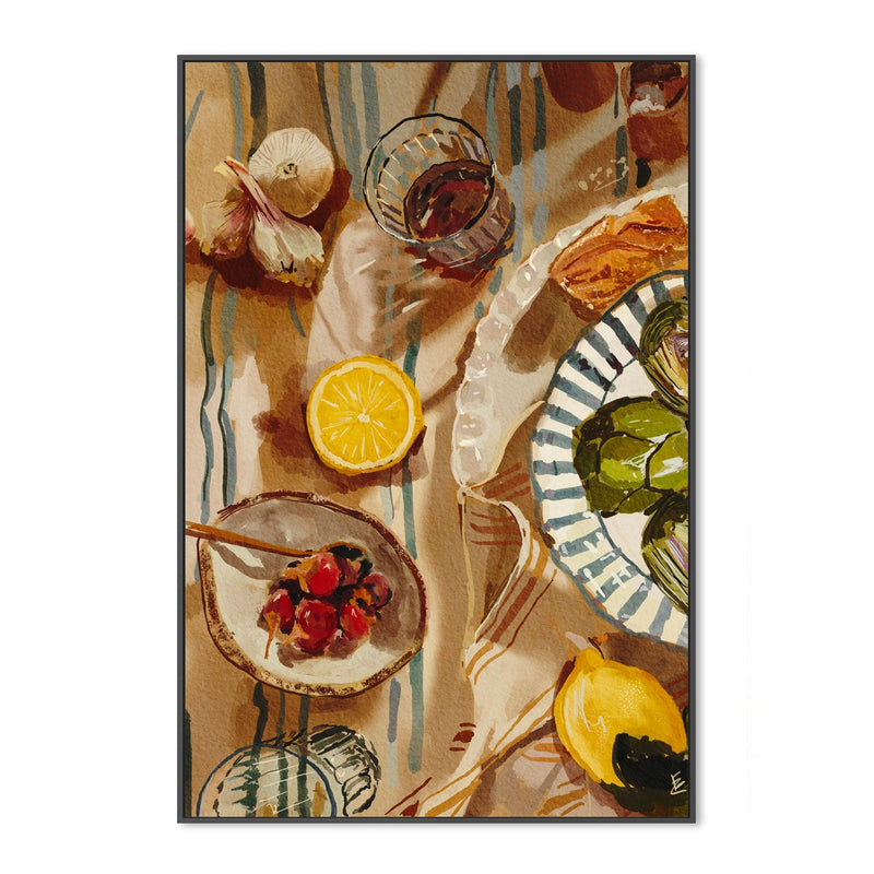 wall-art-print-canvas-poster-framed-Mediterranean Lunch , By Ekaterina Zagorska-3