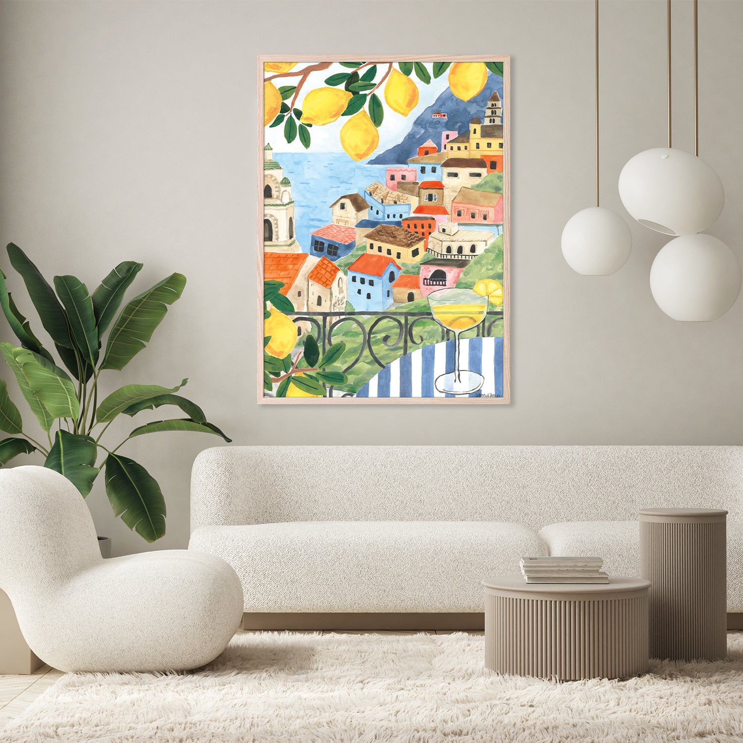 wall-art-print-canvas-poster-framed-Mediterranean View Crop, Style A-8