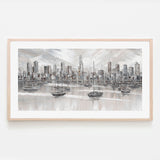 wall-art-print-canvas-poster-framed-Melbourne City Skyline , By Isabella Karolewicz-6