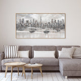 wall-art-print-canvas-poster-framed-Melbourne City Skyline , By Isabella Karolewicz-7