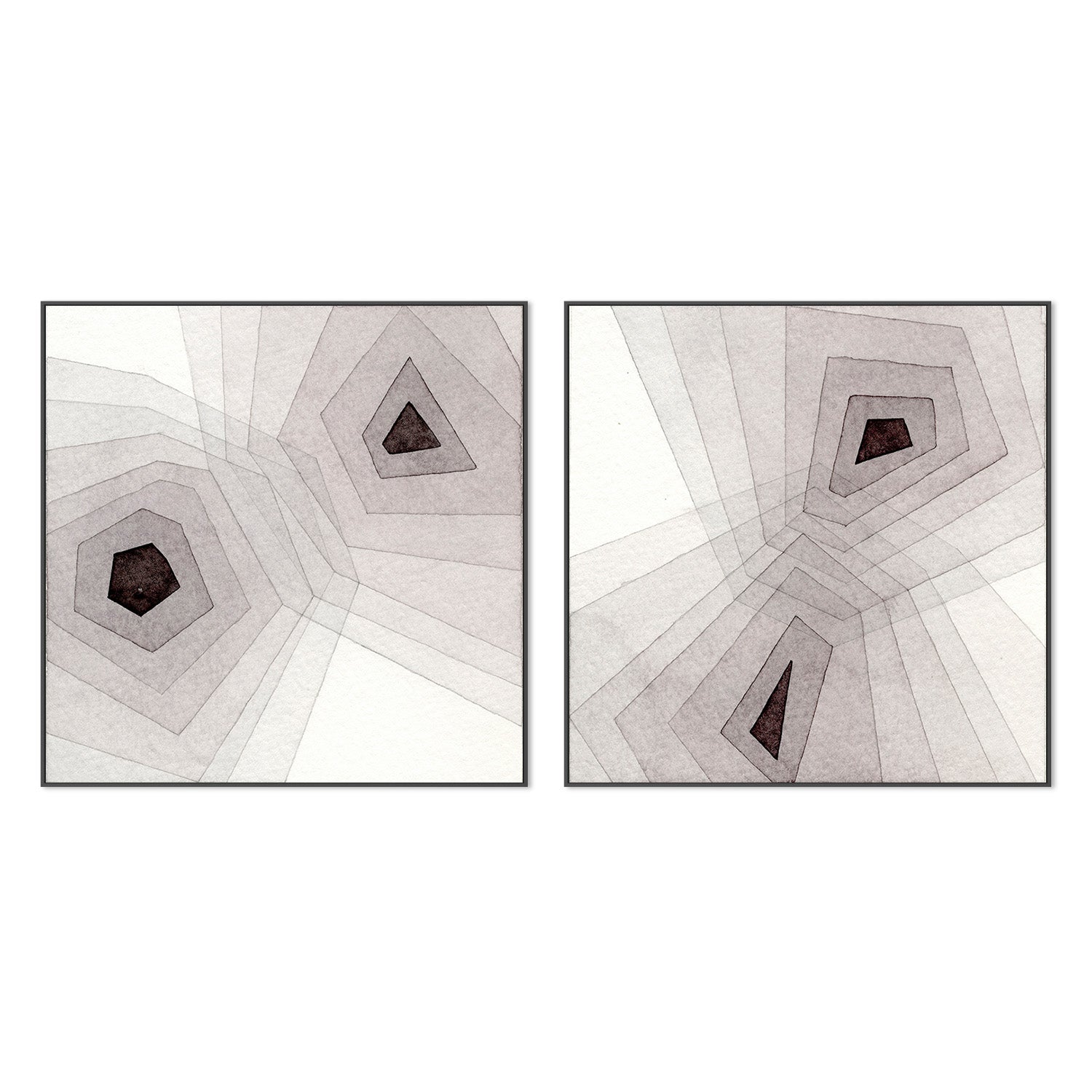 wall-art-print-canvas-poster-framed-Meld, Style A & B, Set Of 2-3