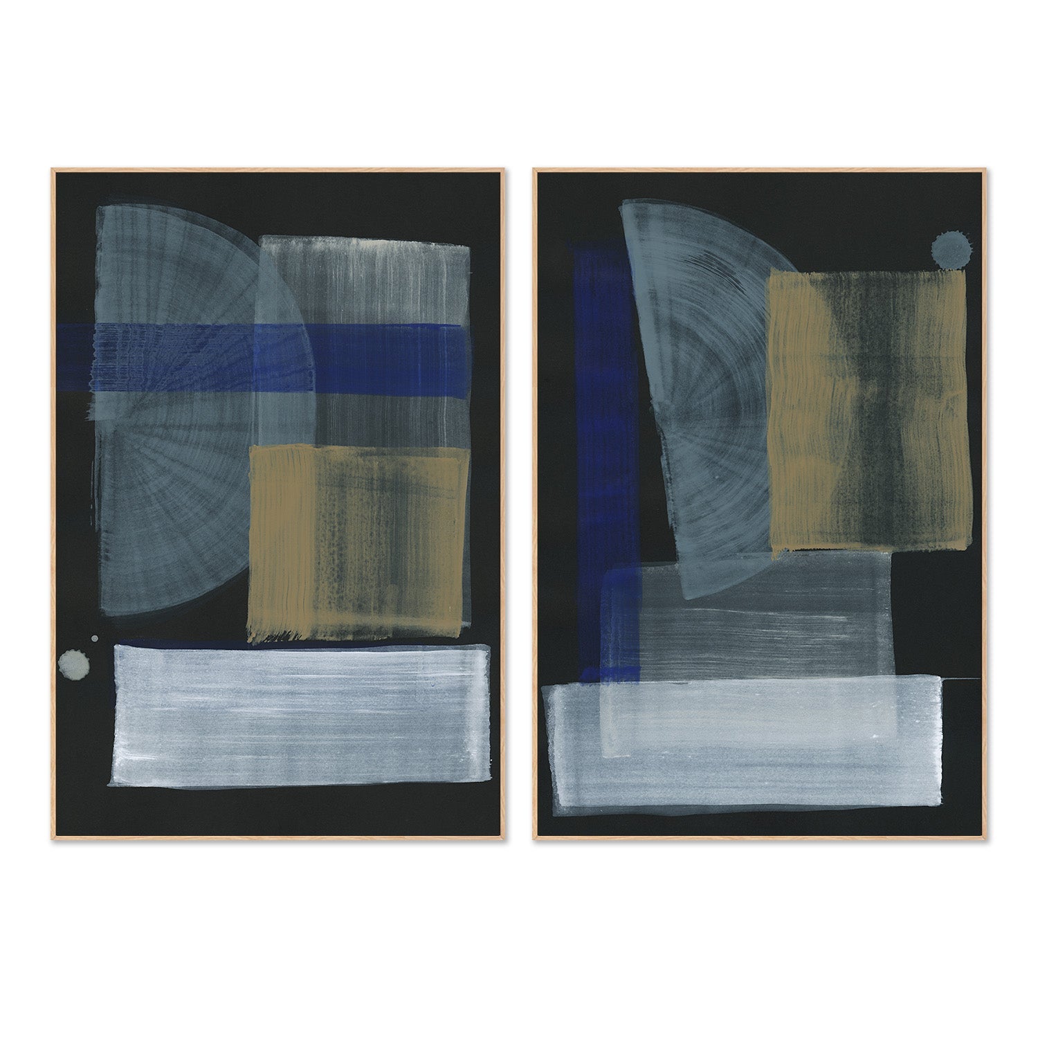 wall-art-print-canvas-poster-framed-Mid Mod, Style A & B, Set Of 2 , By Megan Swartz-4