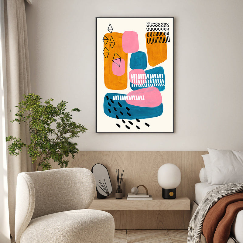 wall-art-print-canvas-poster-framed-Midcentury City , By Ejaaz Haniff-GIOIA-WALL-ART