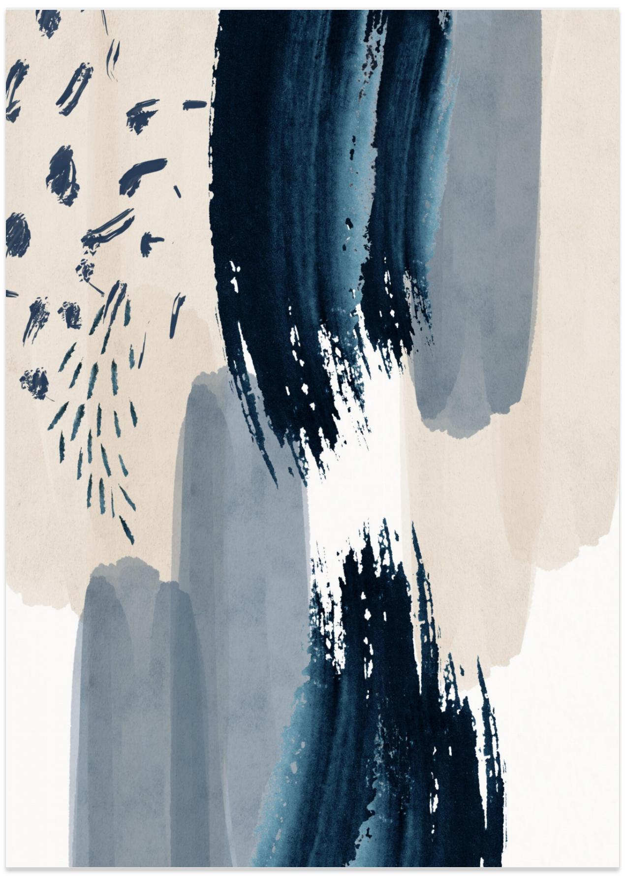 wall-art-print-canvas-poster-framed-Midnight blue dream , By Sally Ann Moss-1