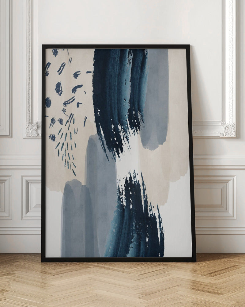 wall-art-print-canvas-poster-framed-Midnight blue dream , By Sally Ann Moss-3