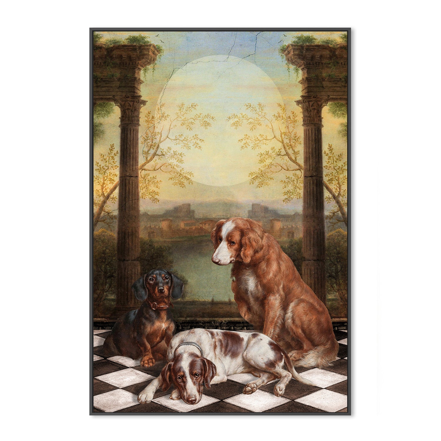 wall-art-print-canvas-poster-framed-Midnight Dogs-3