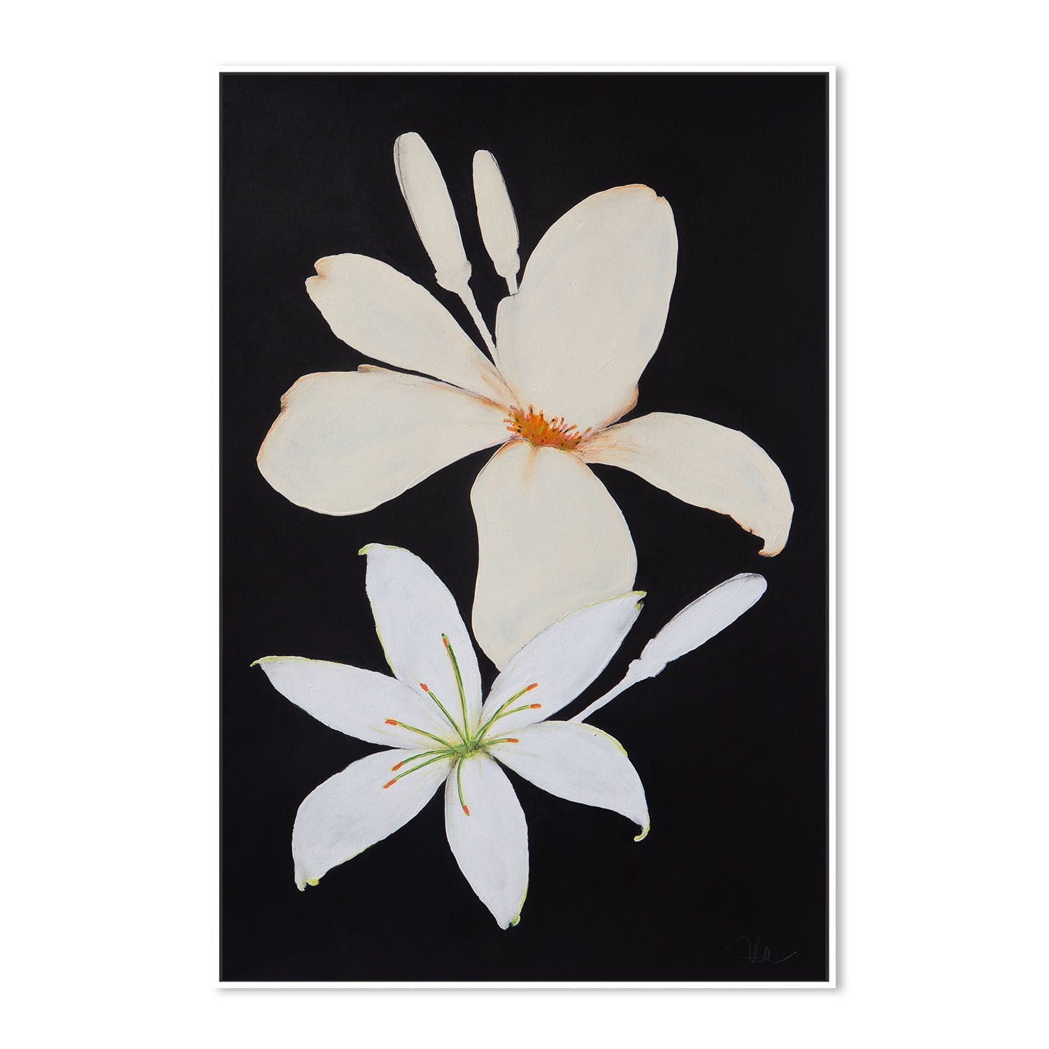 wall-art-print-canvas-poster-framed-Midnight Florals, Style B , By Filippoloco-5
