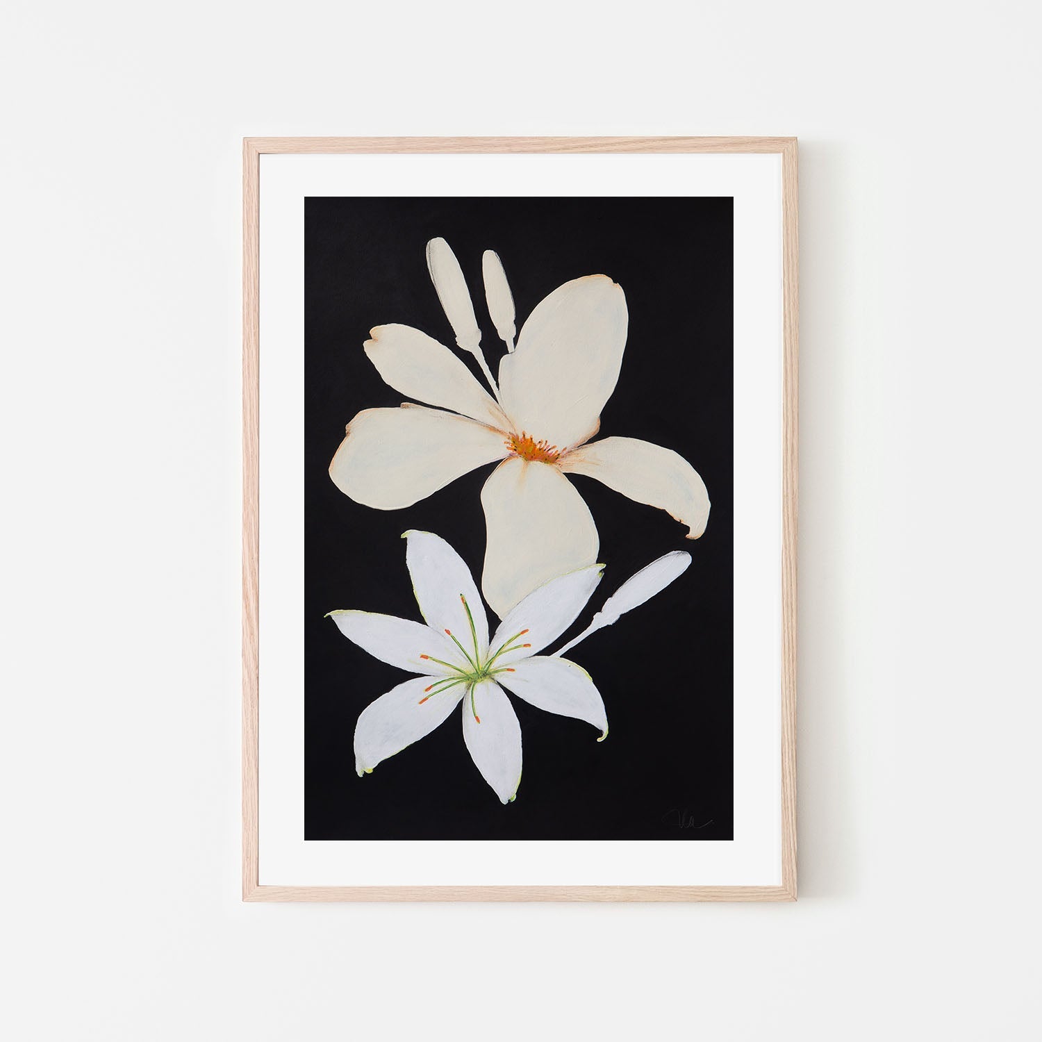 wall-art-print-canvas-poster-framed-Midnight Florals, Style B , By Filippoloco-6