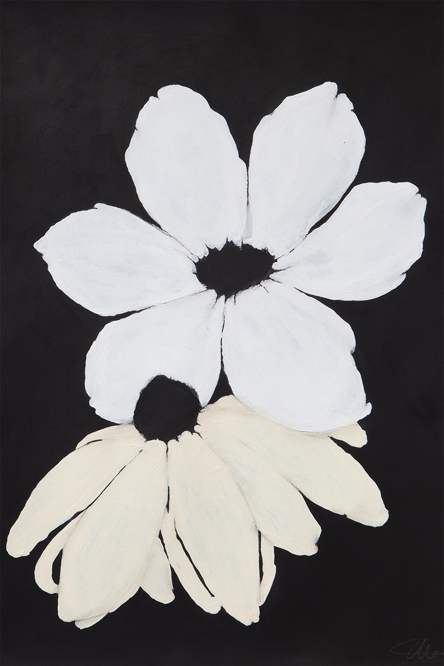 wall-art-print-canvas-poster-framed-Midnight Florals, Style C , By Filippoloco-1