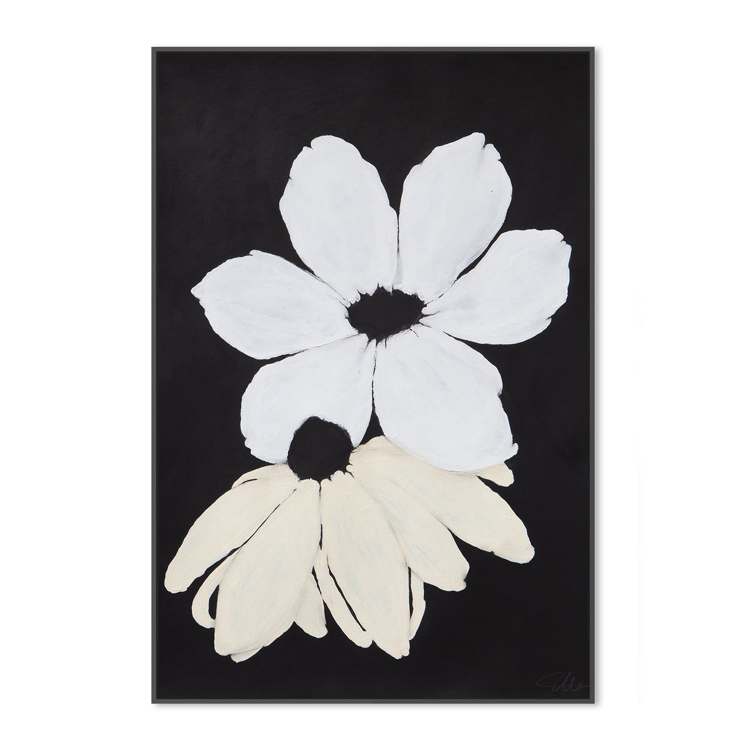 wall-art-print-canvas-poster-framed-Midnight Florals, Style C , By Filippoloco-3
