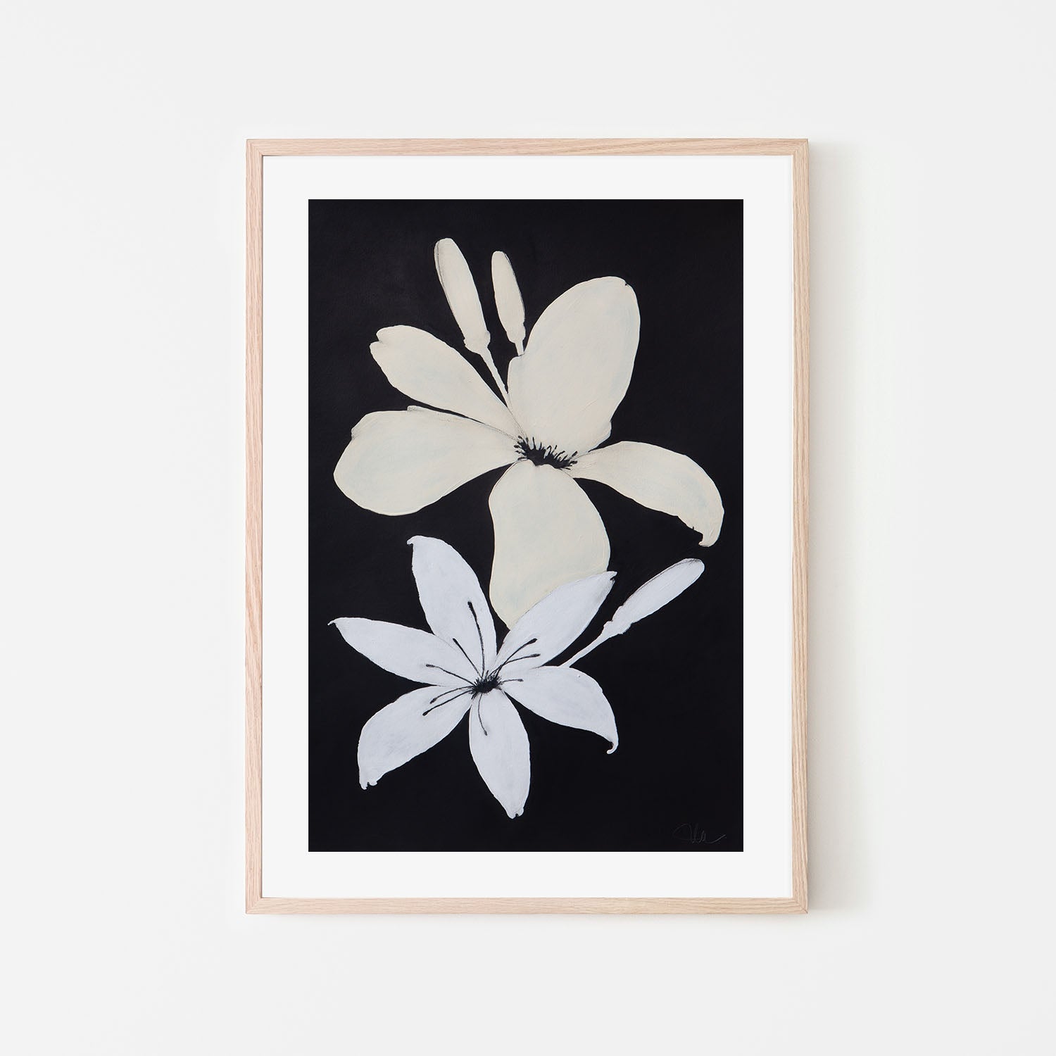 wall-art-print-canvas-poster-framed-Midnight Florals, Style D , By Filippoloco-6