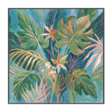 wall-art-print-canvas-poster-framed-Midnight Tropical Leaves , By Silvia Vassileva-GIOIA-WALL-ART