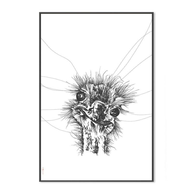 wall-art-print-canvas-poster-framed-Milla Monotone Grey-by-Drawn In By G-Gioia Wall Art