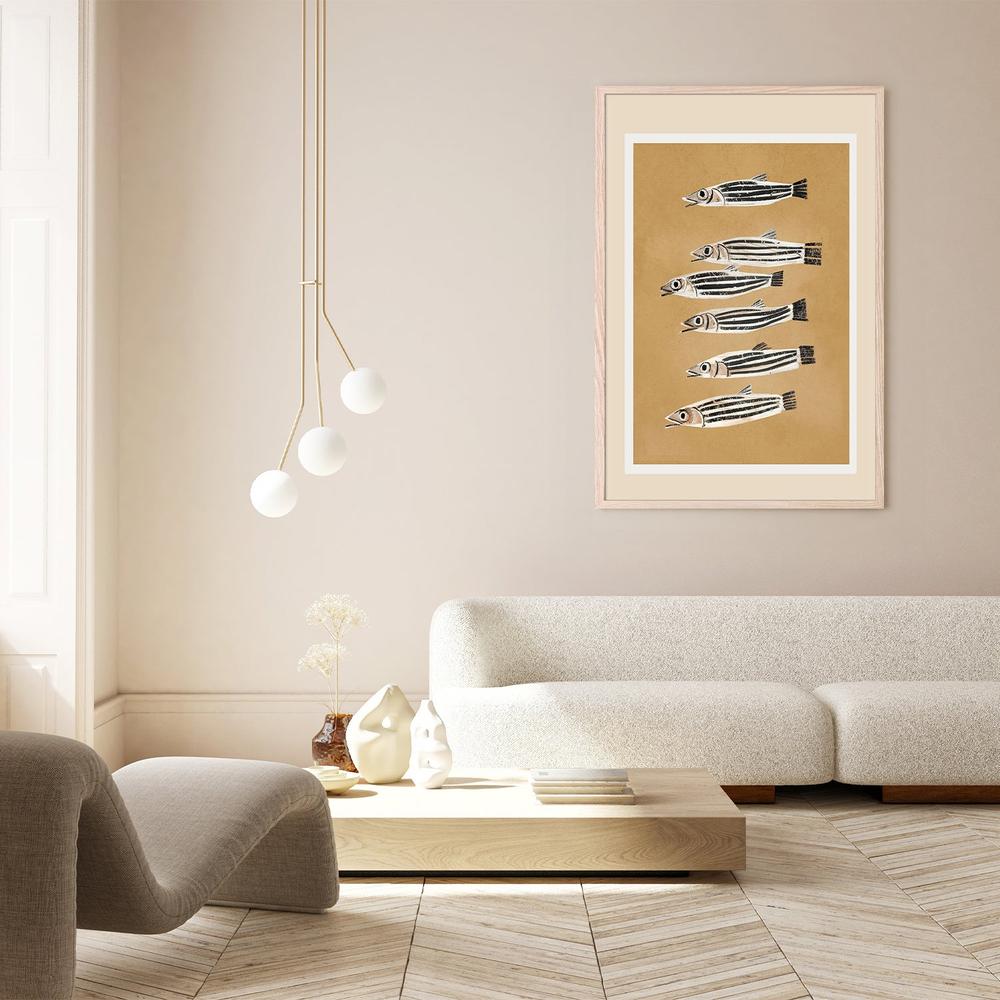 wall-art-print-canvas-poster-framed-Minimal Fish Study-8