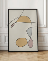 wall-art-print-canvas-poster-framed-Minimal graceful line art abstract 02 , By Little Dean-3