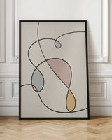 wall-art-print-canvas-poster-framed-Minimal graceful line art abstract 03 , By Little Dean-3