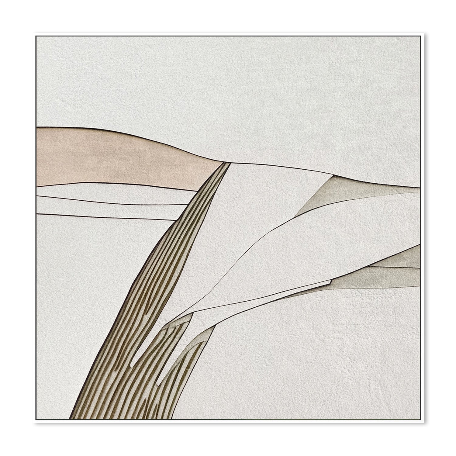wall-art-print-canvas-poster-framed-Minimal Lines, Style A , By Alma-5