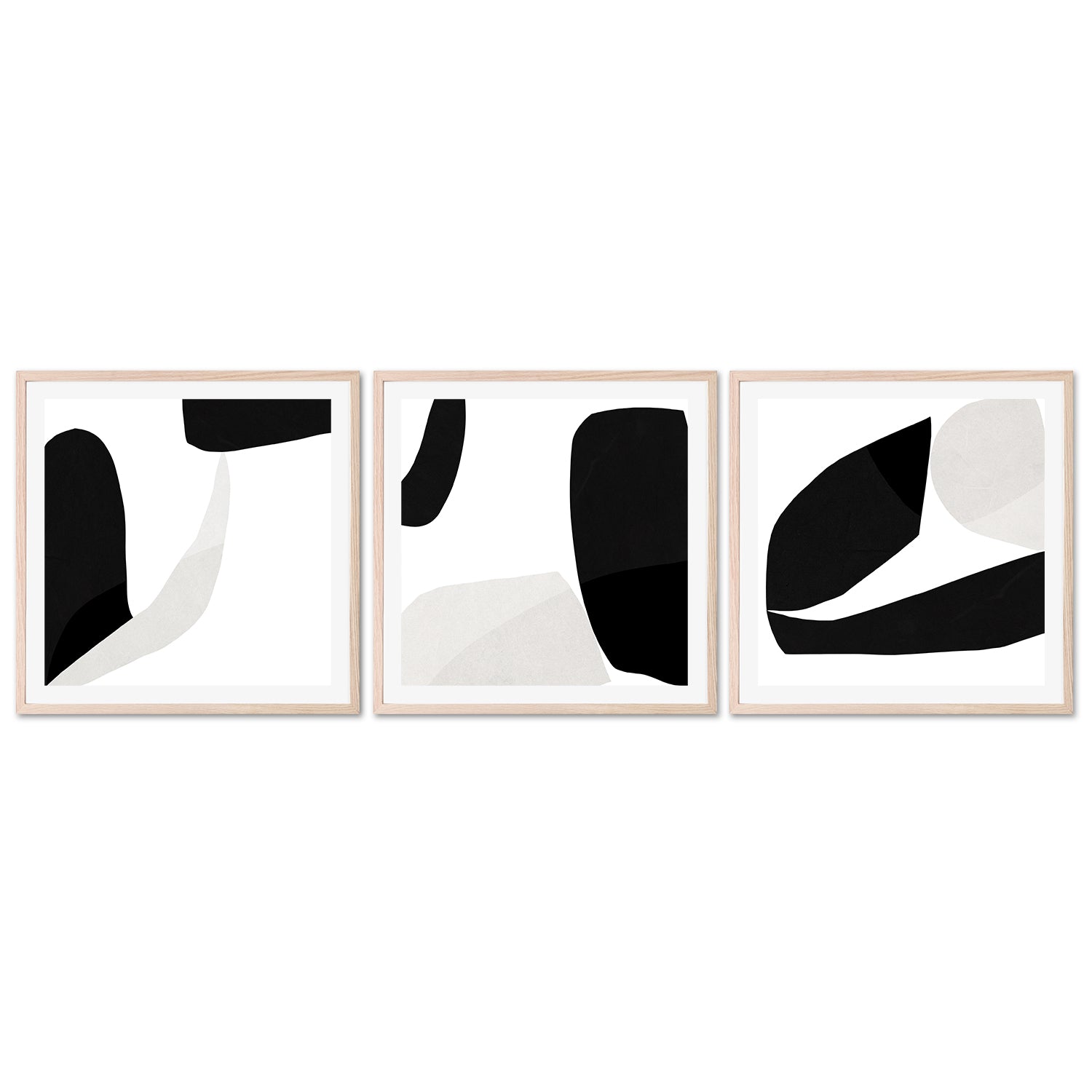 wall-art-print-canvas-poster-framed-Minimal, Set Of 3-6