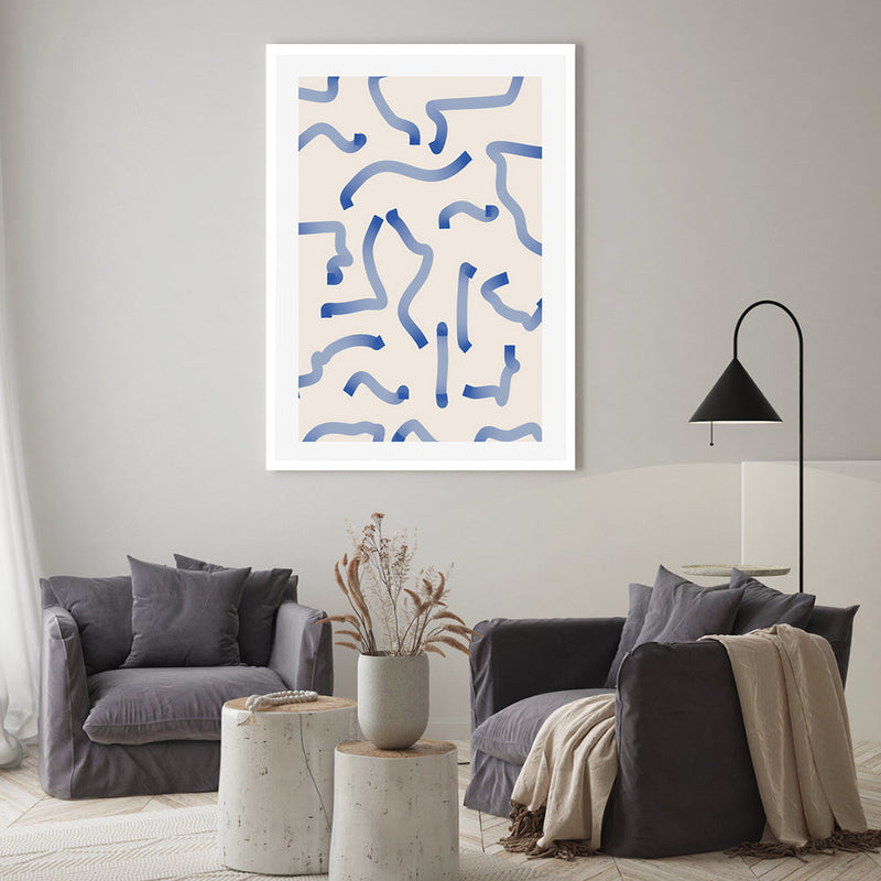 wall-art-print-canvas-poster-framed-Minimalist Waves , By Elena Ristova-GIOIA-WALL-ART